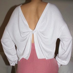 WILFRED FREE Alena Longsleeve Knotted Back T-Shirt